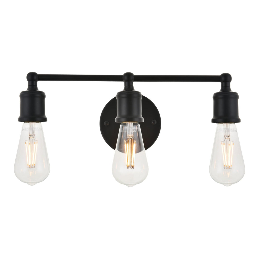 Serif Vanity Light in Black by Living District