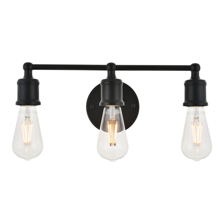 Serif Vanity Light in Black by Living District