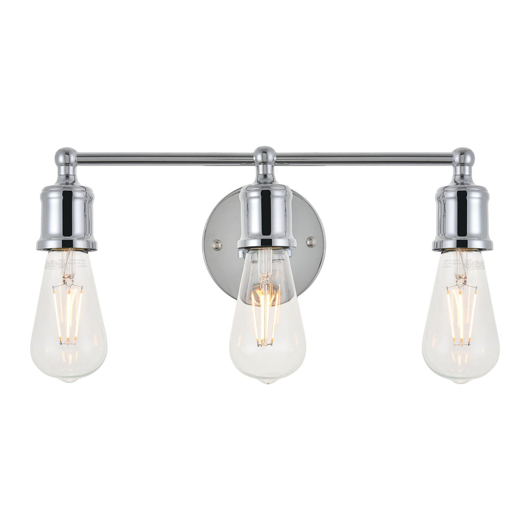 Serif Vanity Light in Chrome by Living District