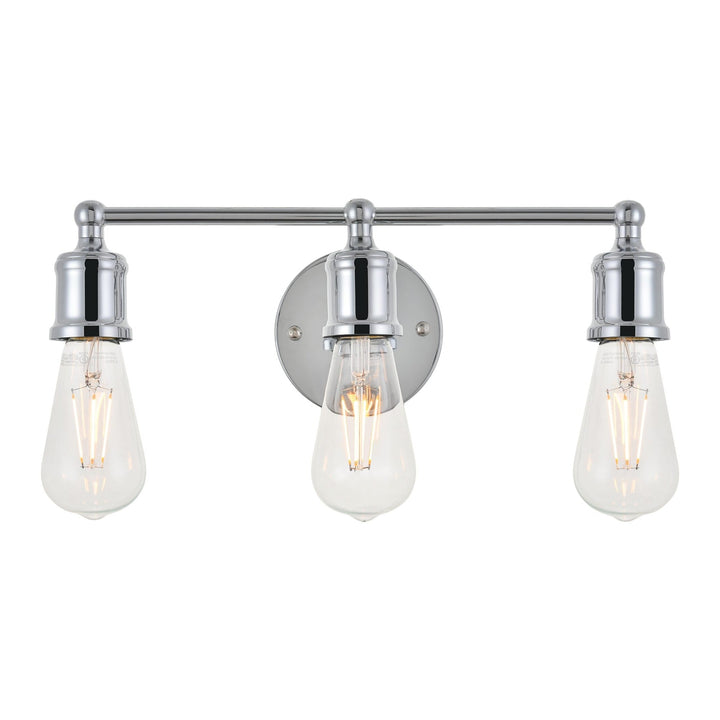 Serif Vanity Light in Chrome by Living District