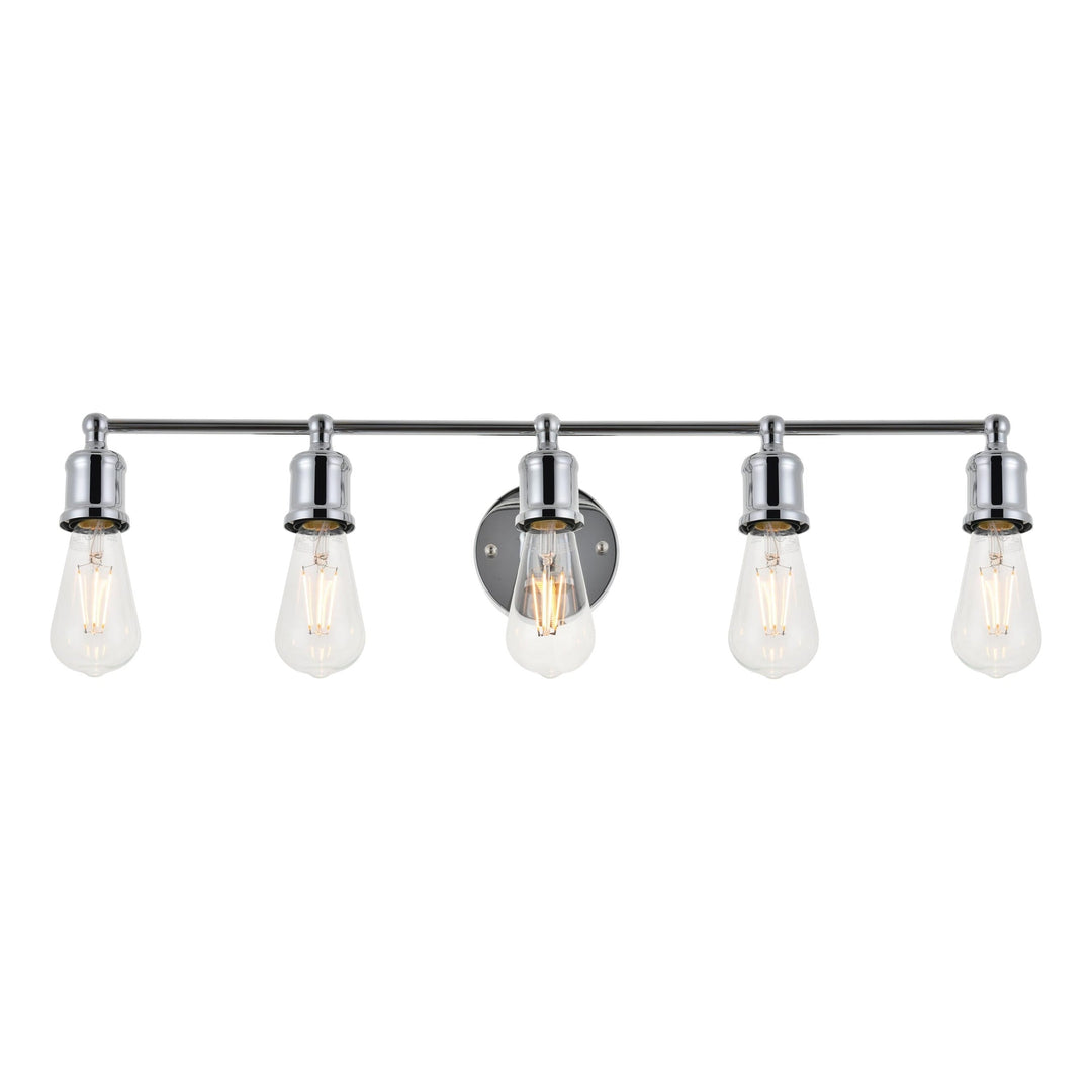 Serif Vanity Light in Chrome by Living District