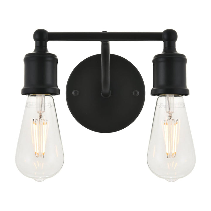 Serif Vanity Light in Black by Living District