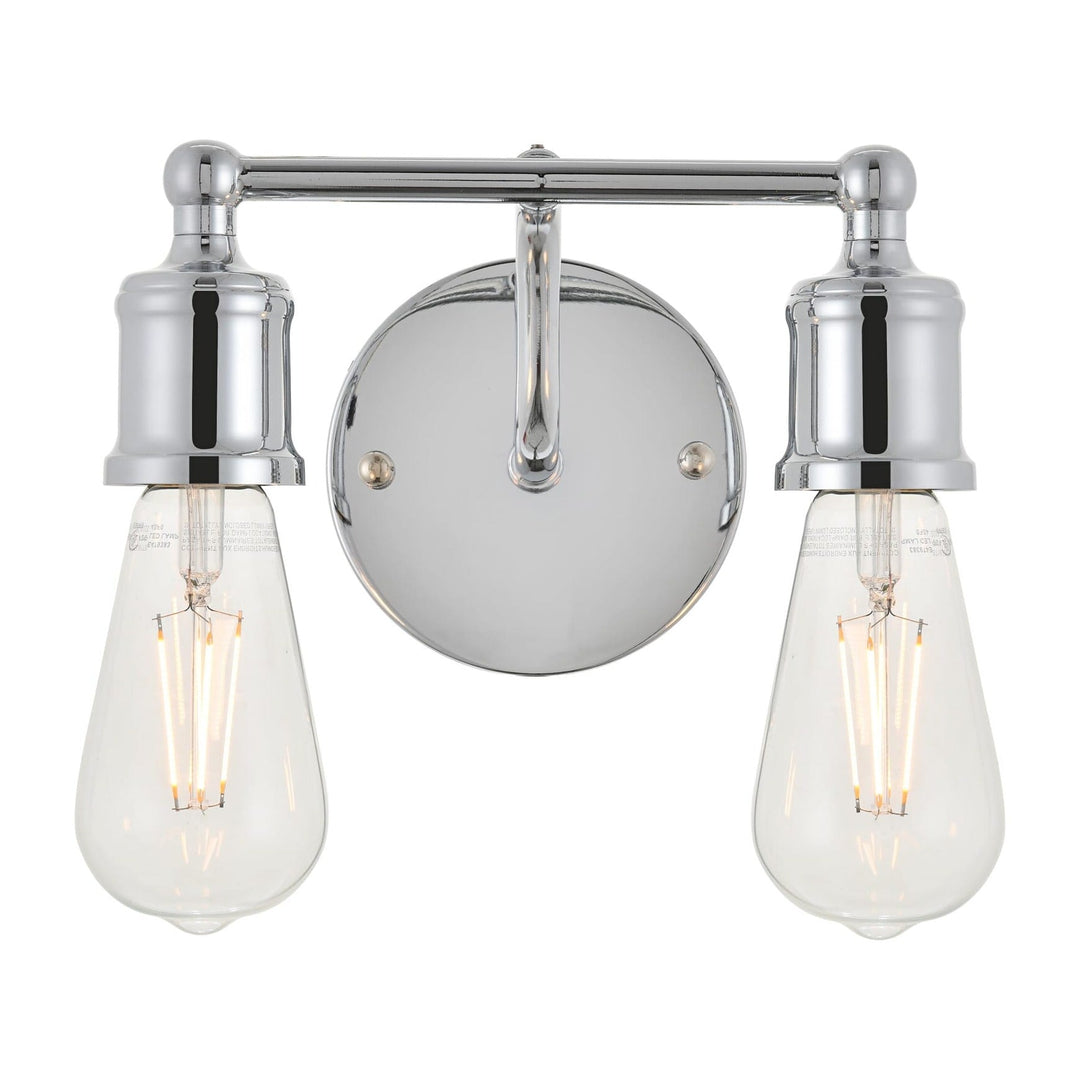 Serif Vanity Light in Chrome by Living District