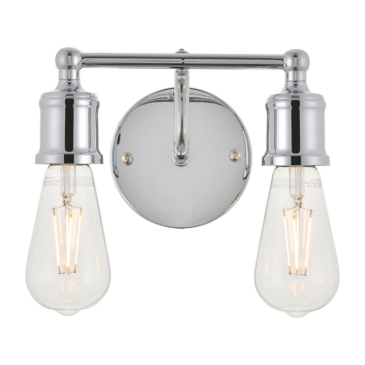 Serif Vanity Light in Chrome by Living District