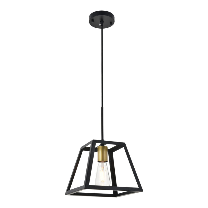 Resolute Pendant in Black & Brass by Living District