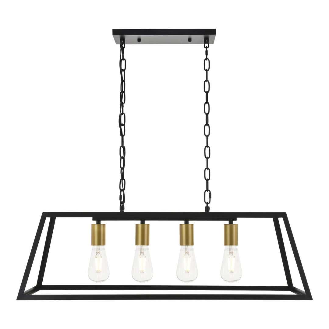 Resolute Pendant in Black & Brass by Living District