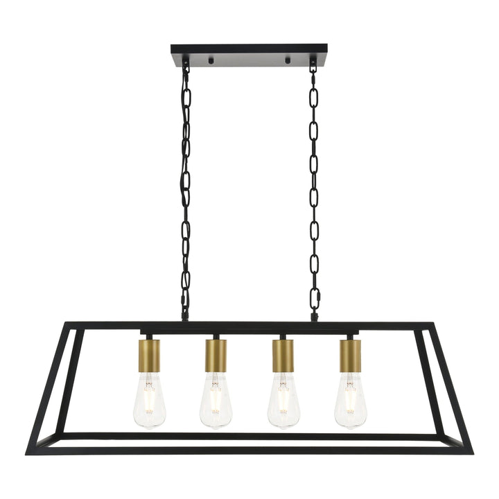 Resolute Pendant in Black & Brass by Living District