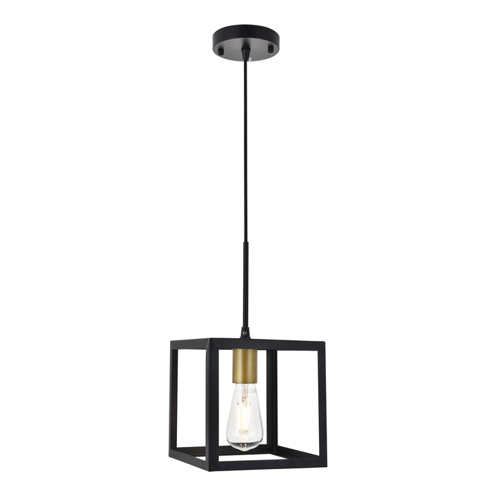 Resolute Pendant in Black & Brass by Living District
