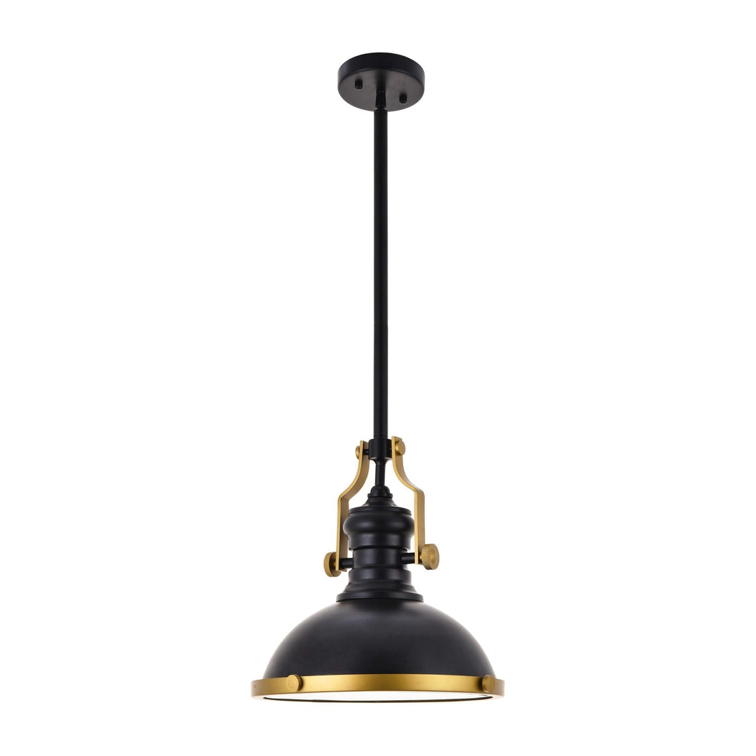 Eamon Pendant in Black & Brass by Living District