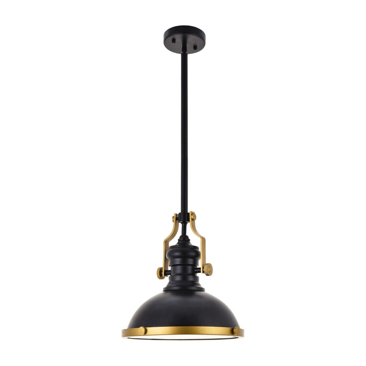 Eamon Pendant in Black & Brass by Living District