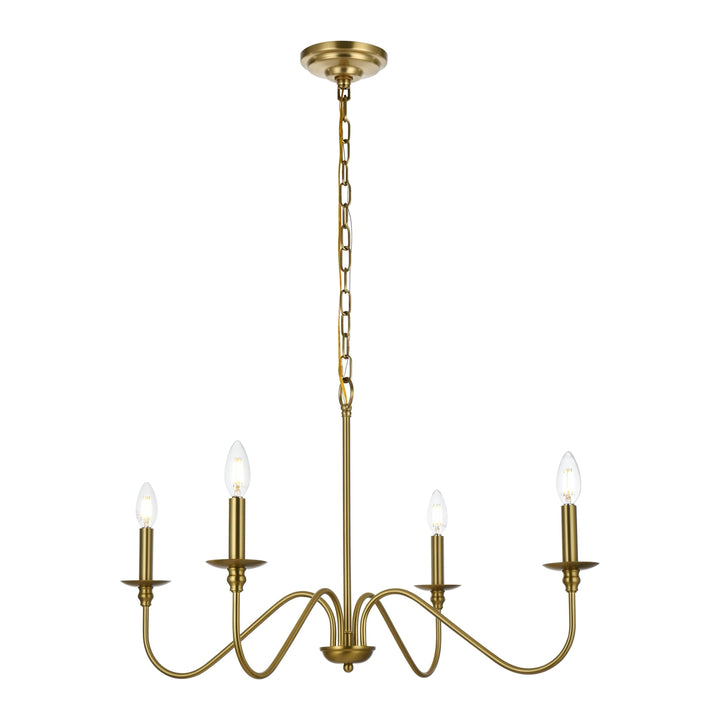 Rohan Chandelier in Satin Gold by Living District