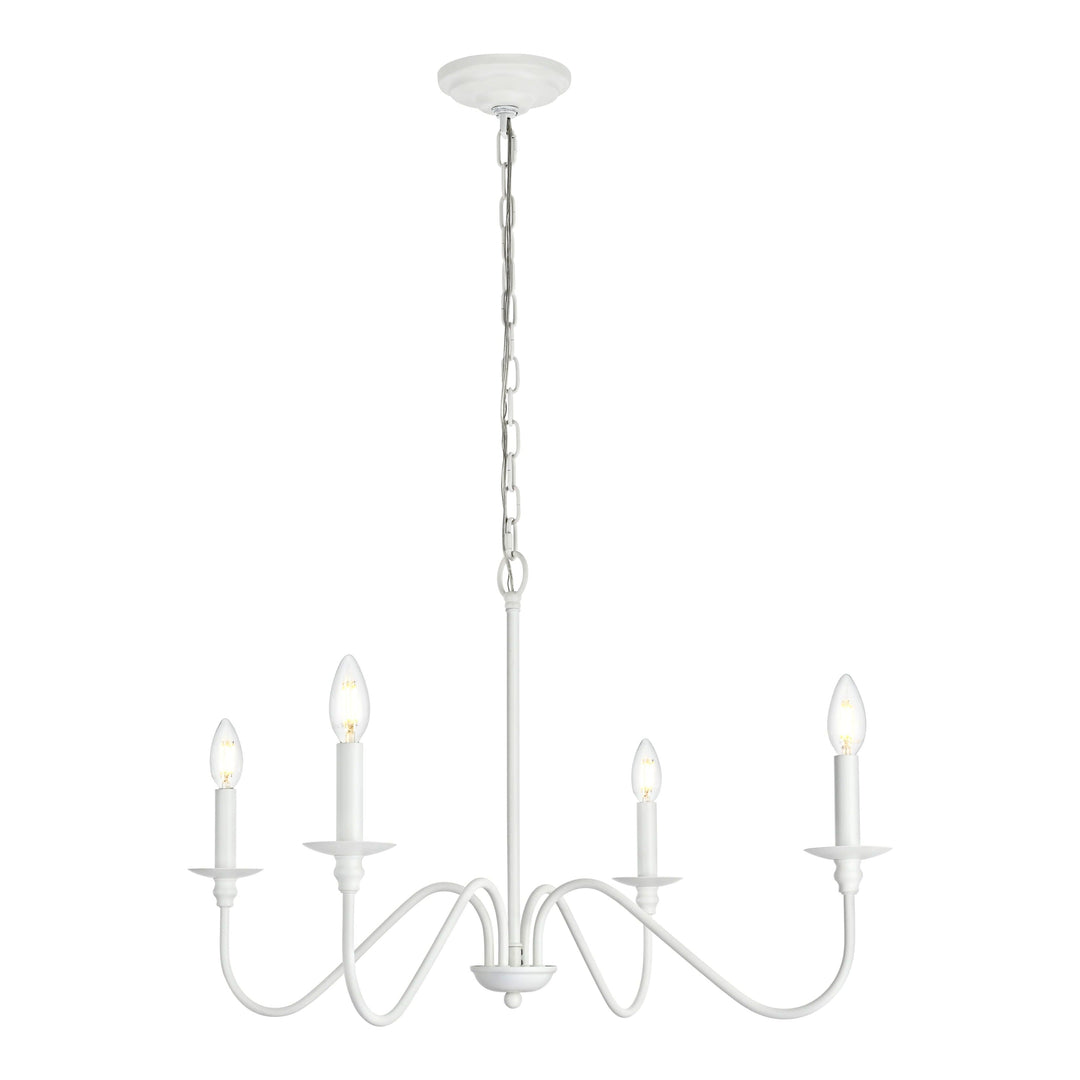 Rohan Chandelier in White by Living District