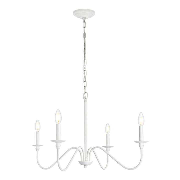 Rohan Chandelier in White by Living District