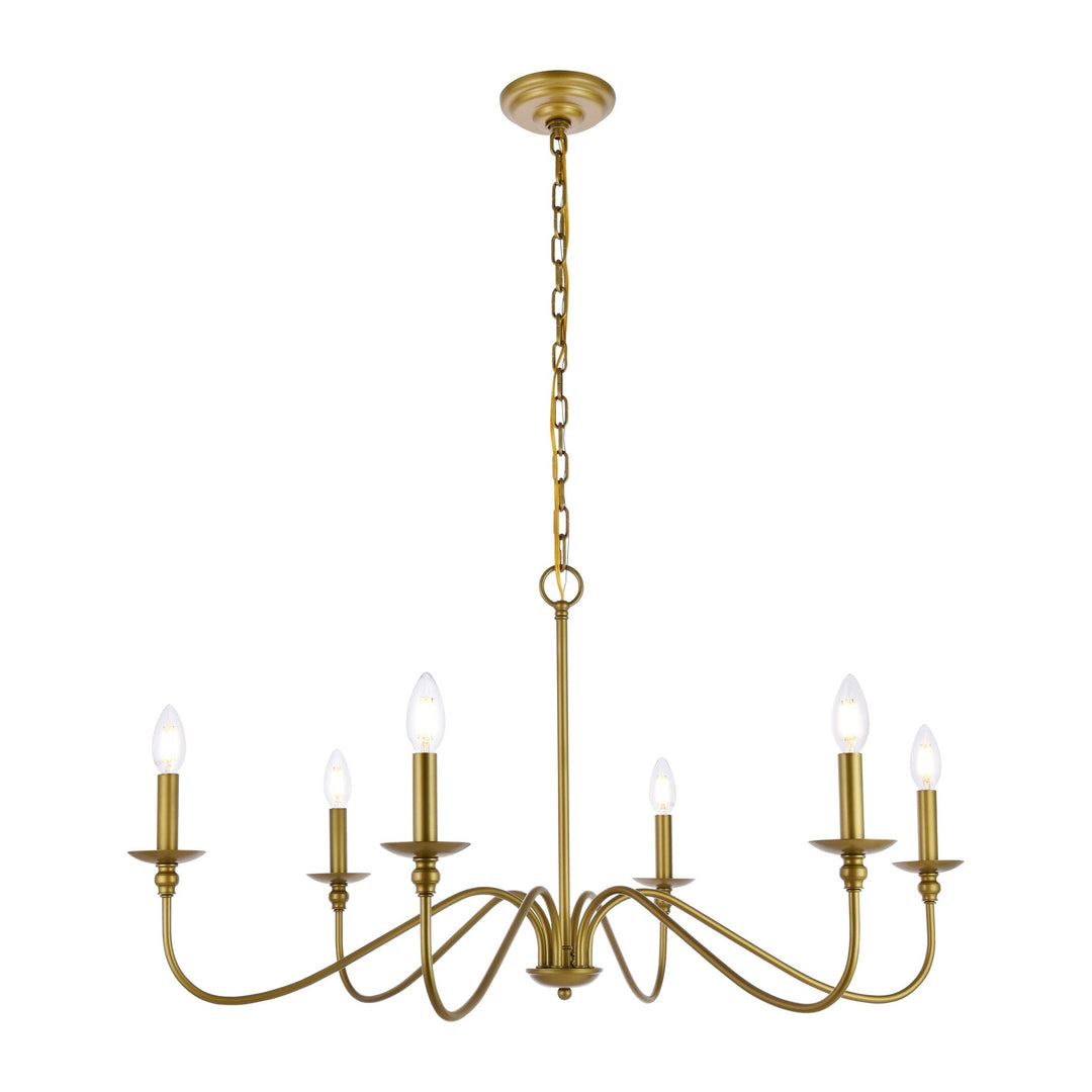 Rohan Chandelier in Brass by Living District
