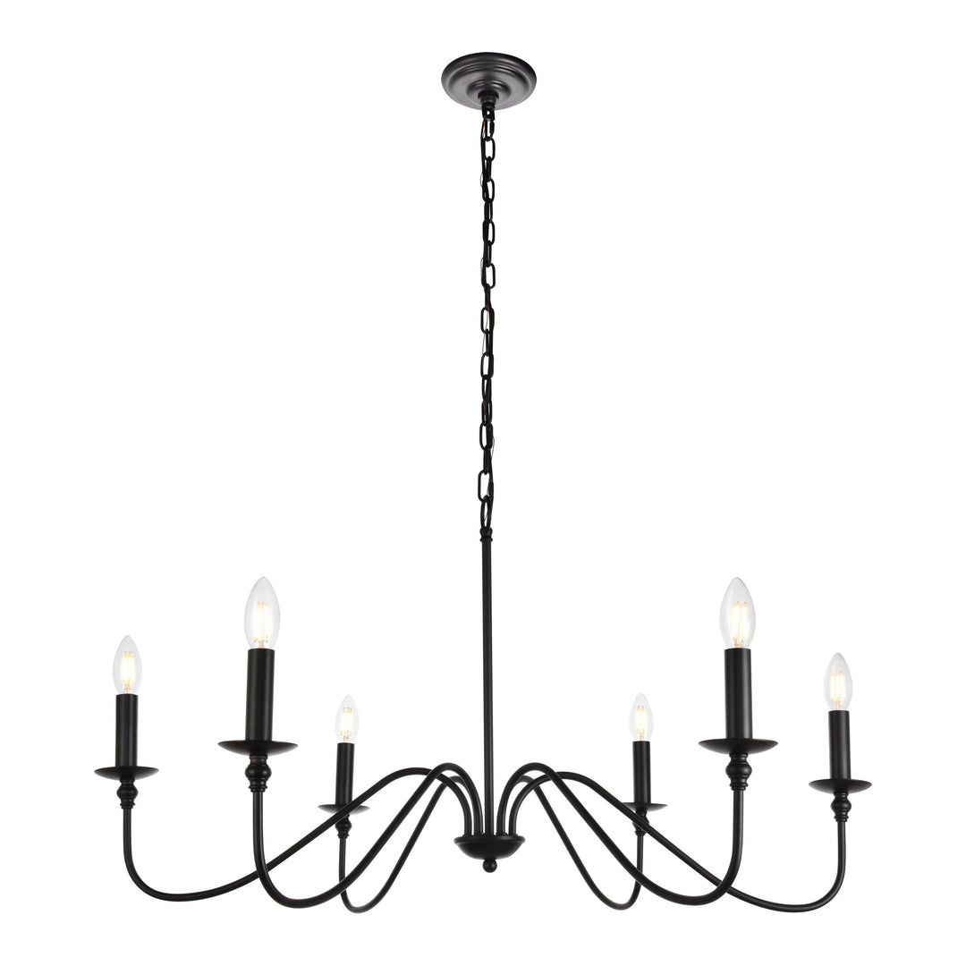 Rohan Chandelier in Matte Black by Living District