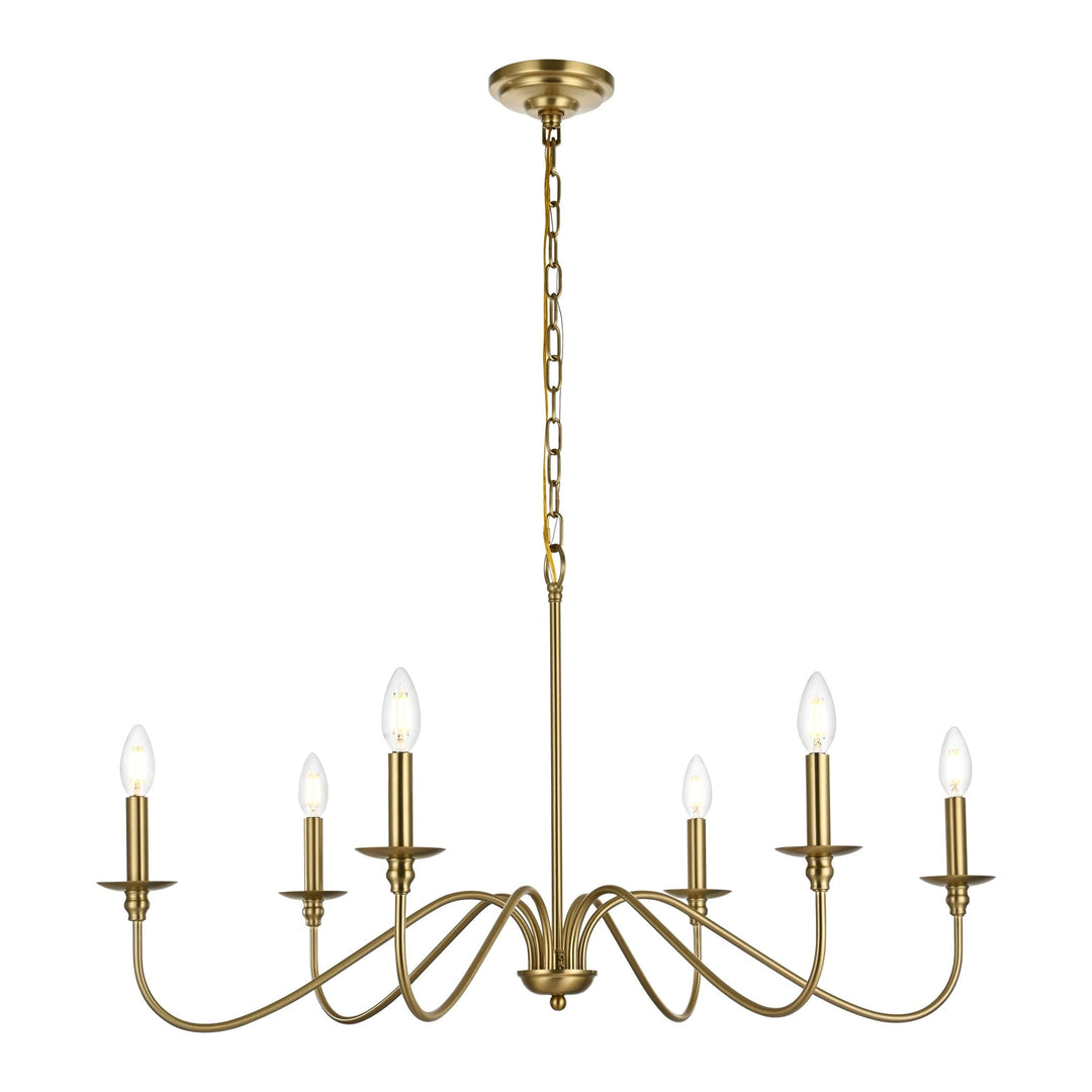 Rohan Chandelier in Satin Gold by Living District