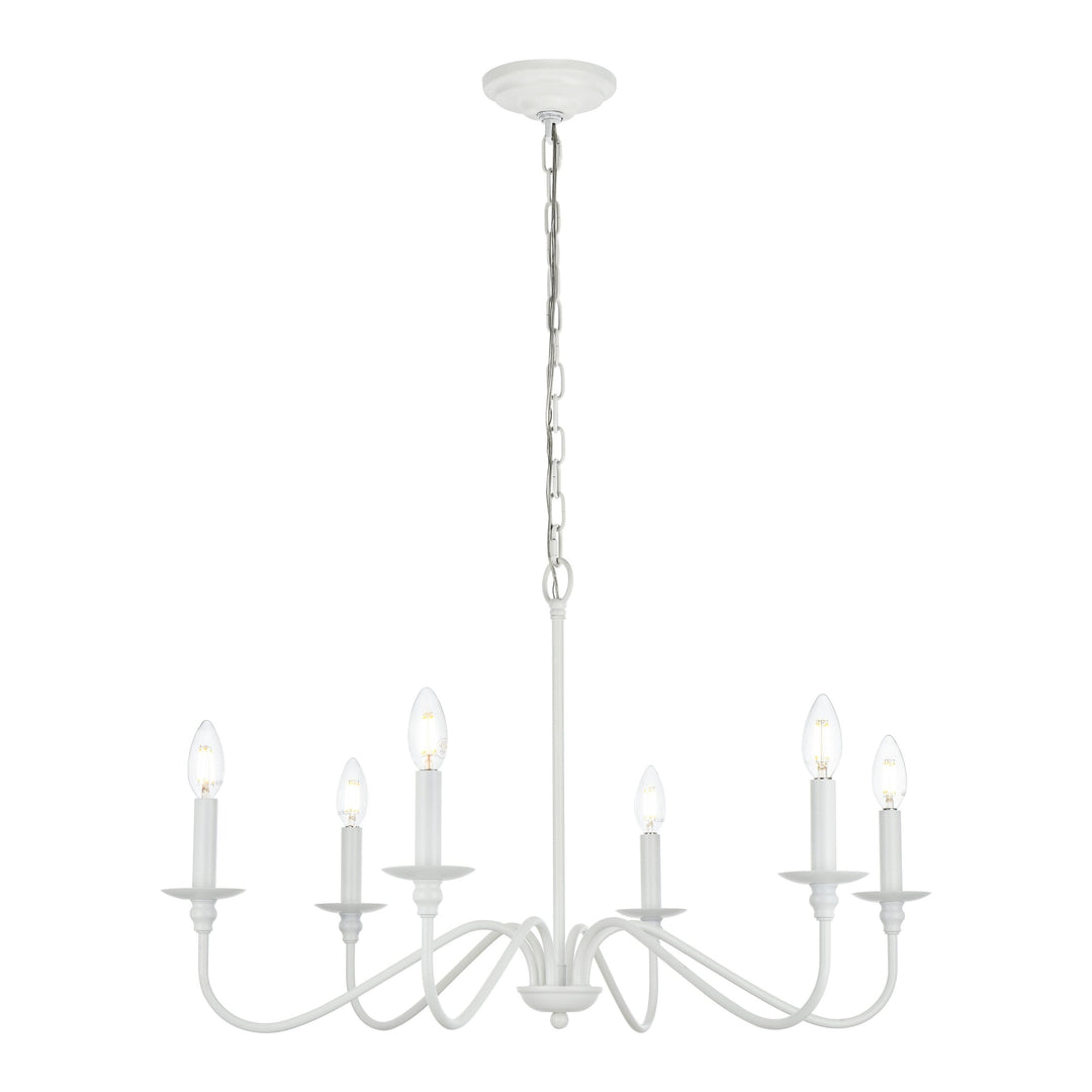 Rohan Chandelier in White by Living District
