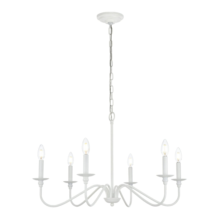 Rohan Chandelier in White by Living District