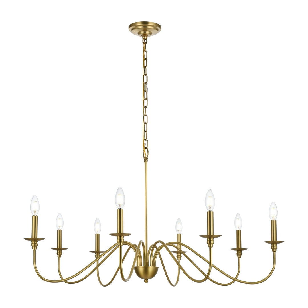 Rohan Chandelier in Satin Gold by Living District