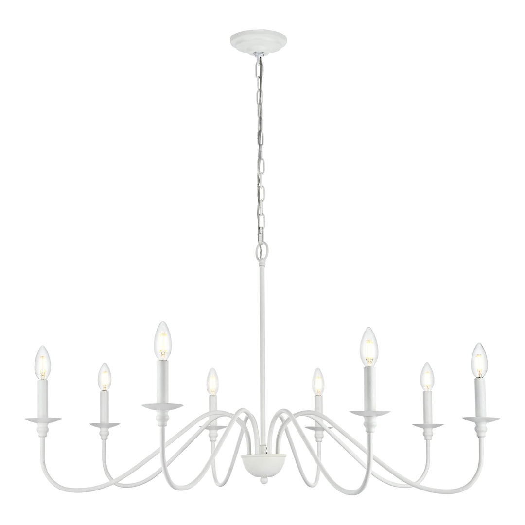 Rohan Chandelier in White by Living District