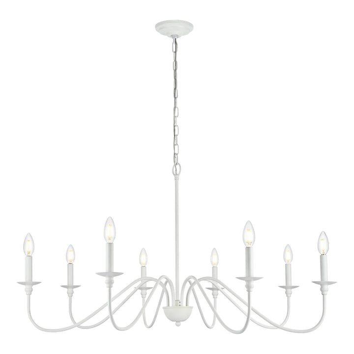 Rohan Chandelier in White by Living District