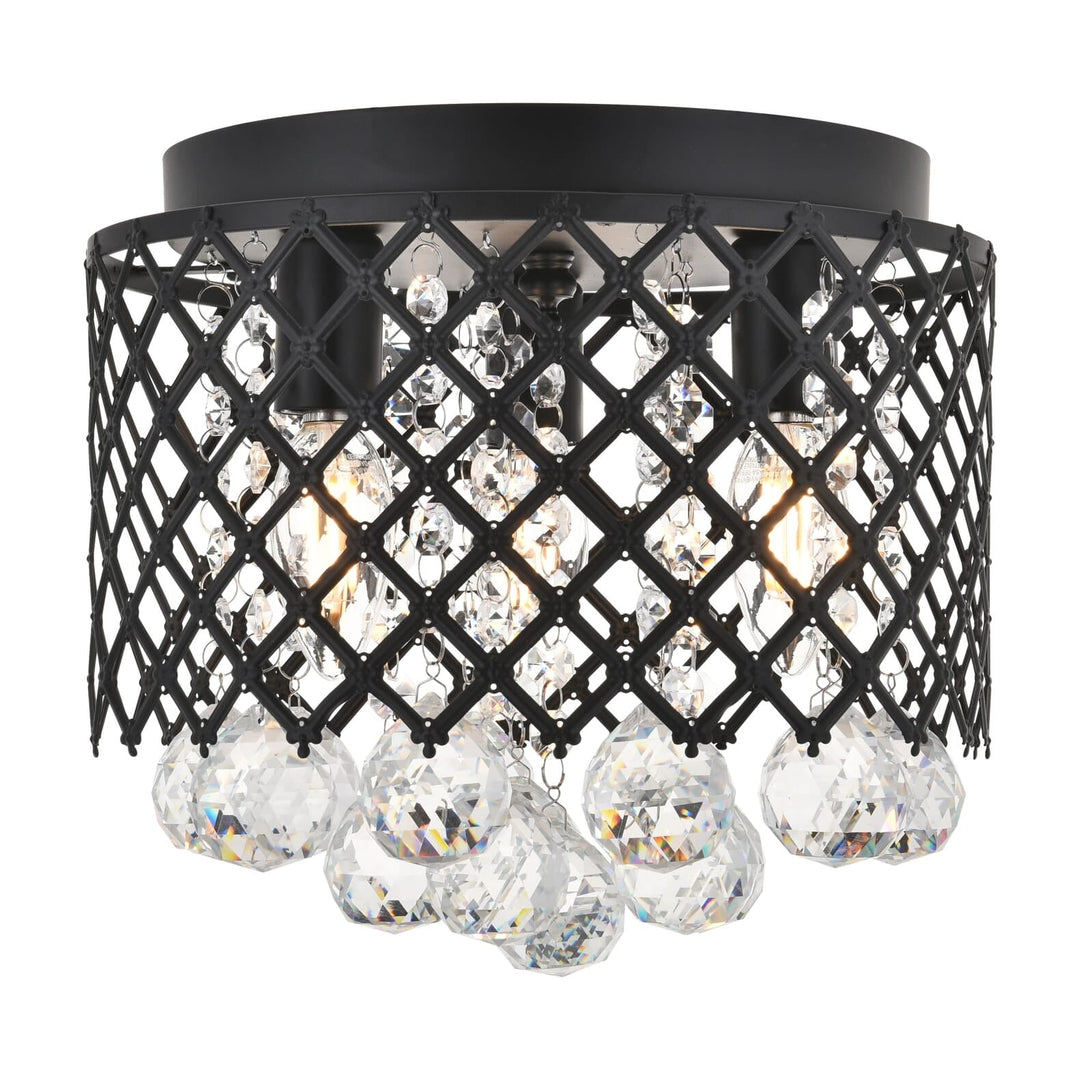 Tully Flush Mount in Matte Black by Living District