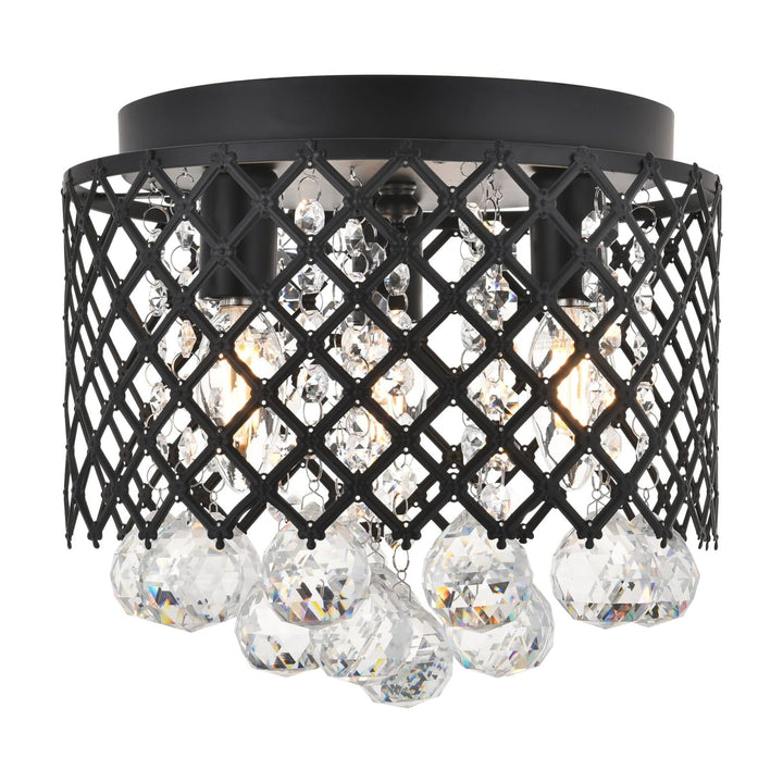 Tully Flush Mount in Matte Black by Living District