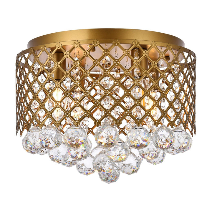 Tully Flush Mount in Brass by Living District