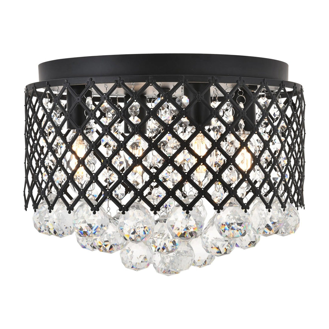 Tully Flush Mount in Matte Black by Living District