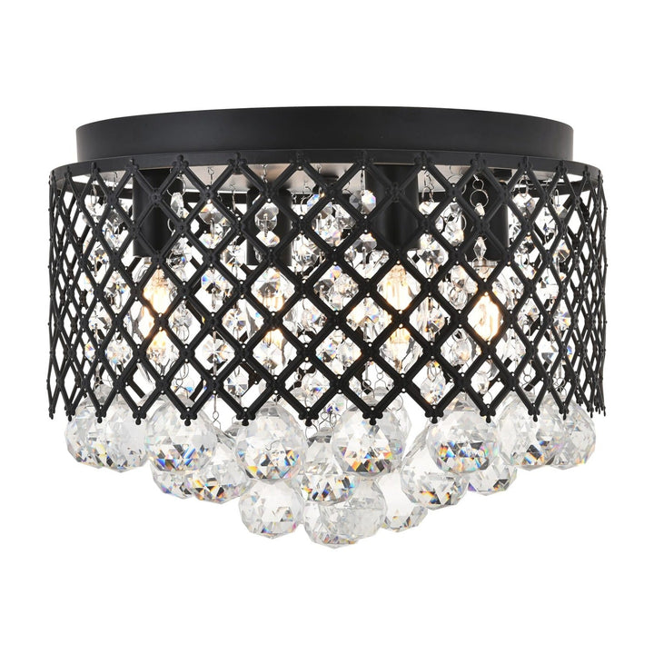 Tully Flush Mount in Matte Black by Living District