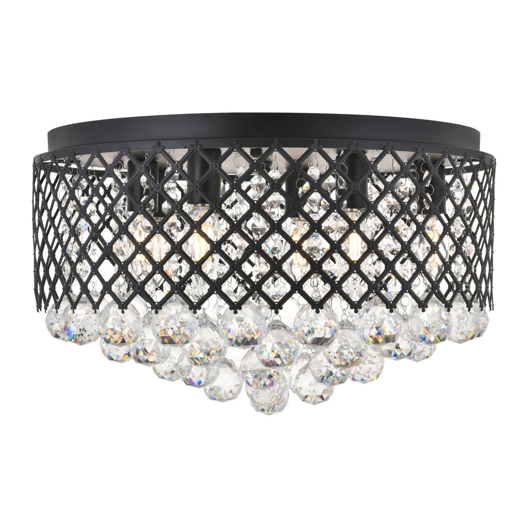 Tully Flush Mount in Matte Black by Living District