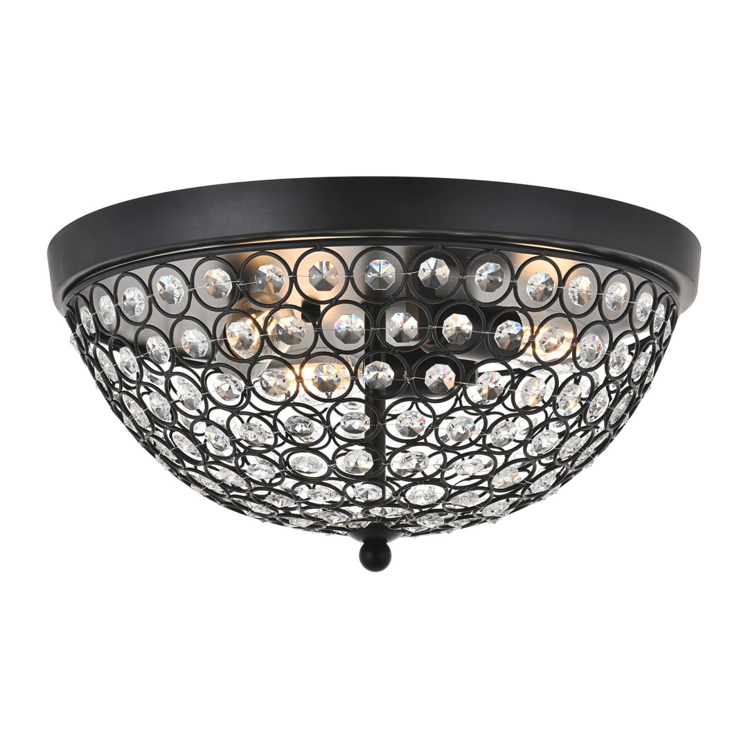 Taye Flush Mount in Matte Black by Living District