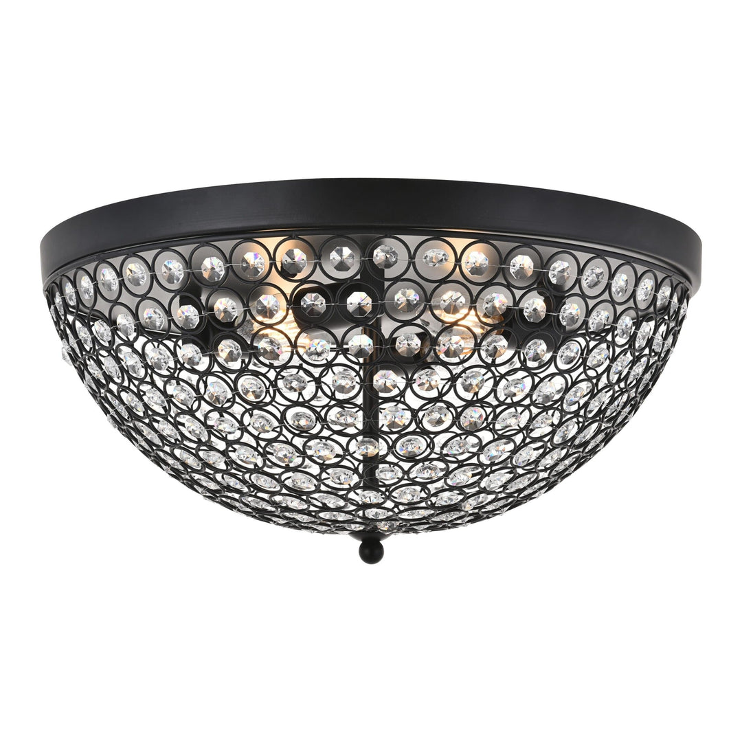Taye Flush Mount in Matte Black by Living District