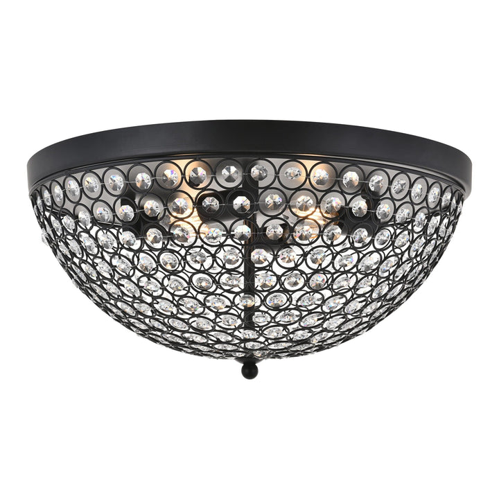 Taye Flush Mount in Matte Black by Living District