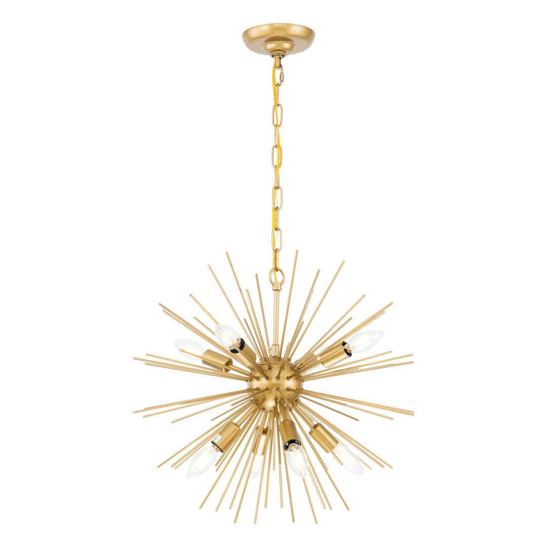 Timber Pendant in Brass by Living District
