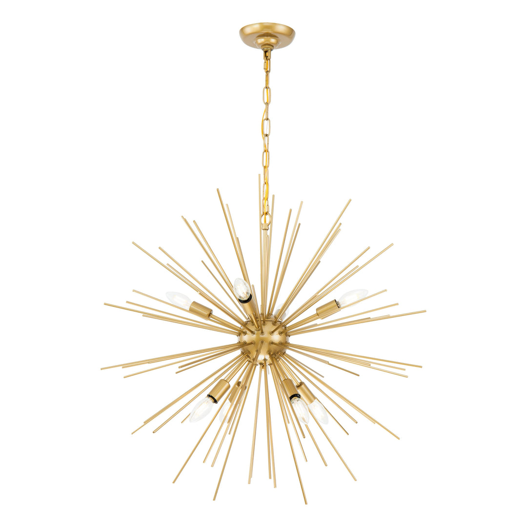 Timber Pendant in Brass by Living District