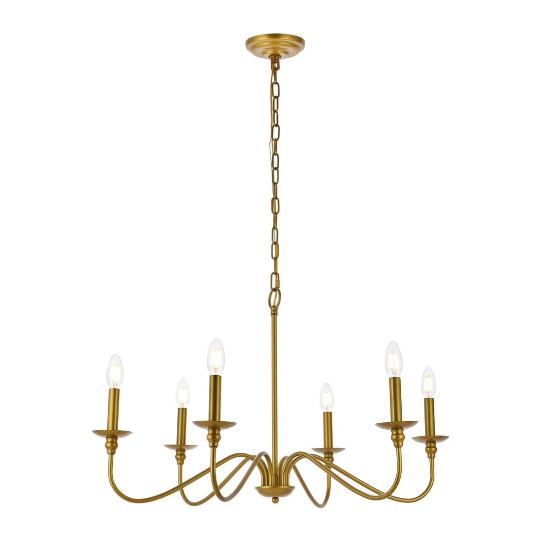 Rohan Chandelier in Brass by Living District