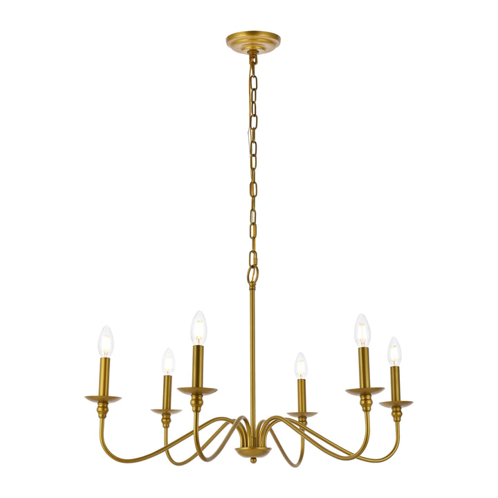 Rohan Chandelier in Brass by Living District