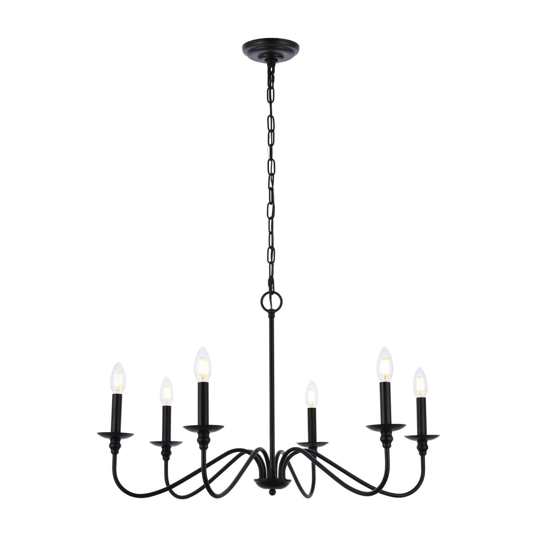 Rohan Chandelier in Matte Black by Living District