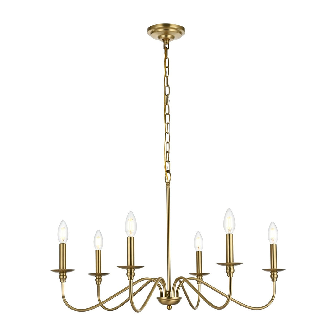 Rohan Chandelier in Satin Gold by Living District