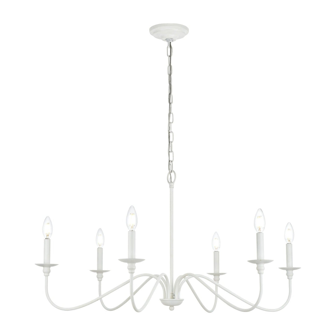 Rohan Chandelier in White by Living District
