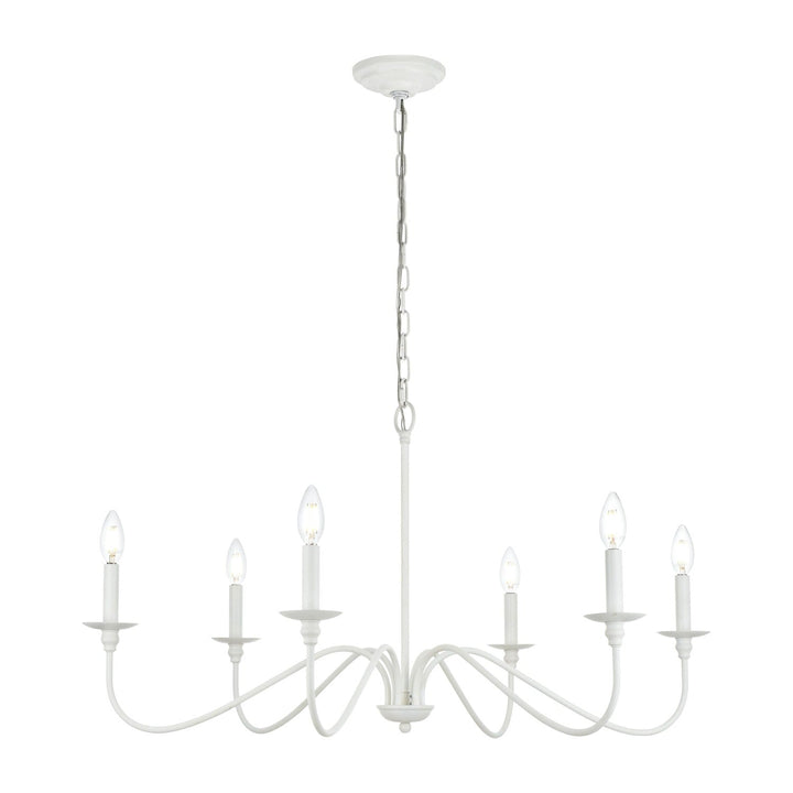 Rohan Chandelier in White by Living District