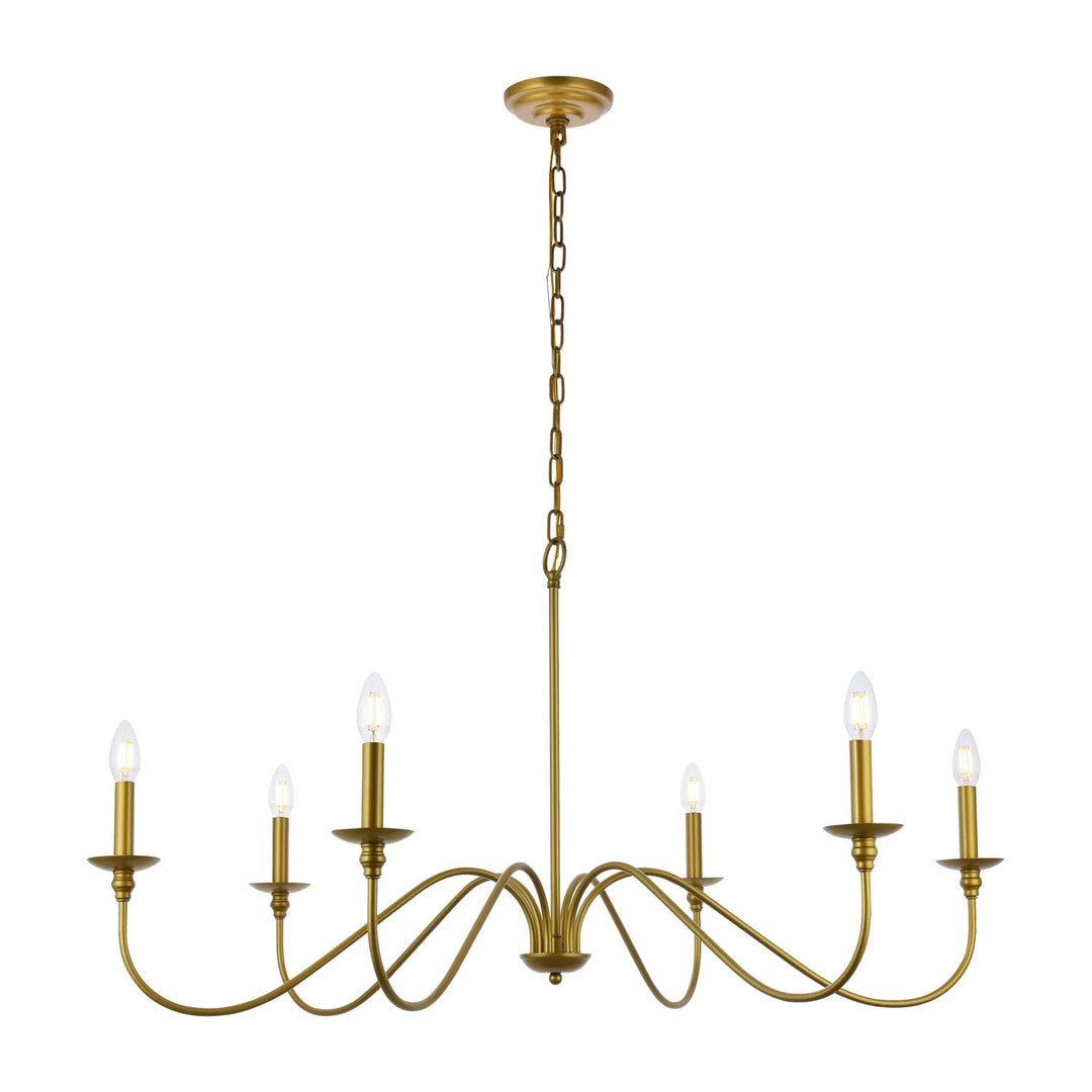 Rohan Chandelier in Brass by Living District