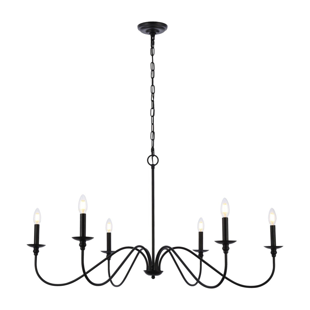 Rohan Chandelier in Matte Black by Living District