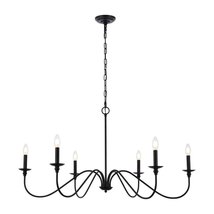 Rohan Chandelier in Matte Black by Living District