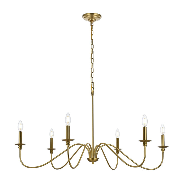 Rohan Chandelier in Satin Gold by Living District
