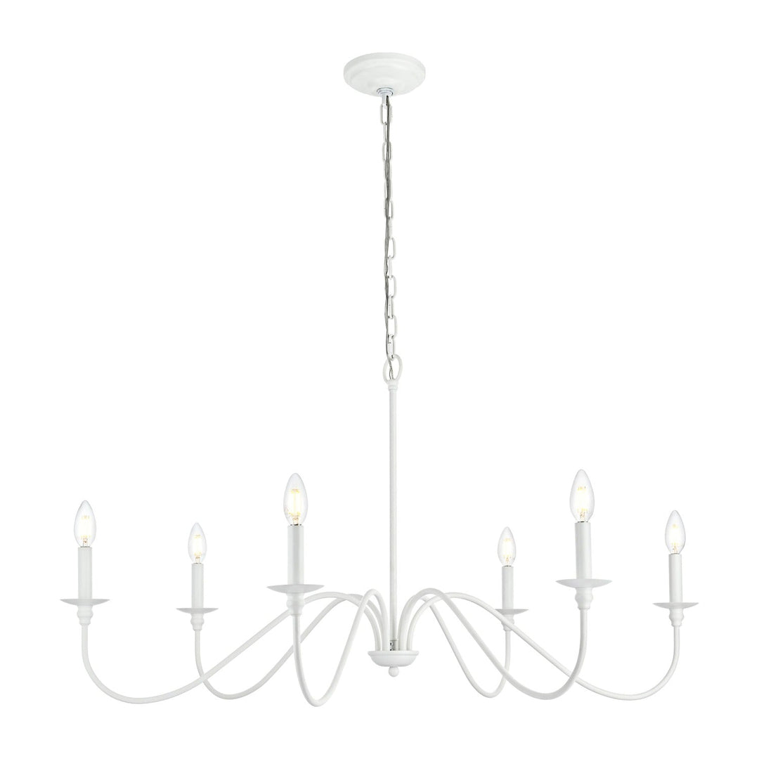 Rohan Chandelier in White by Living District