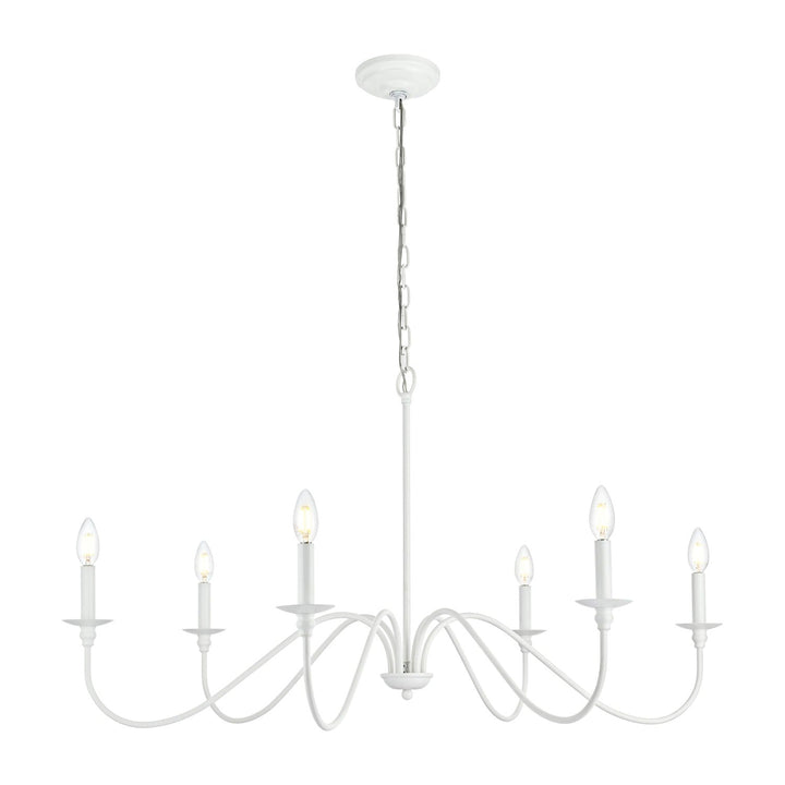 Rohan Chandelier in White by Living District