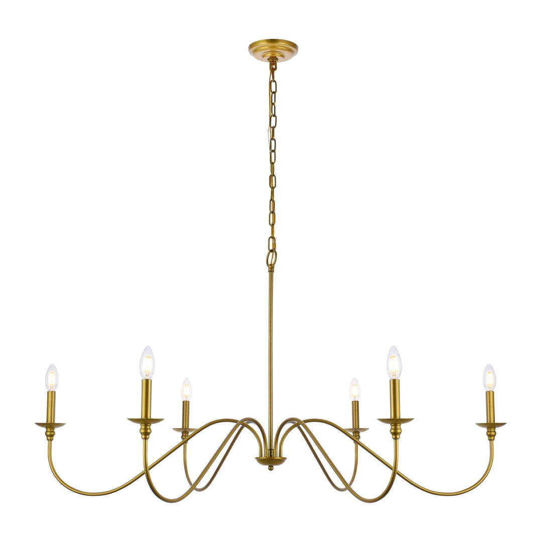 Rohan Chandelier in Brass by Living District