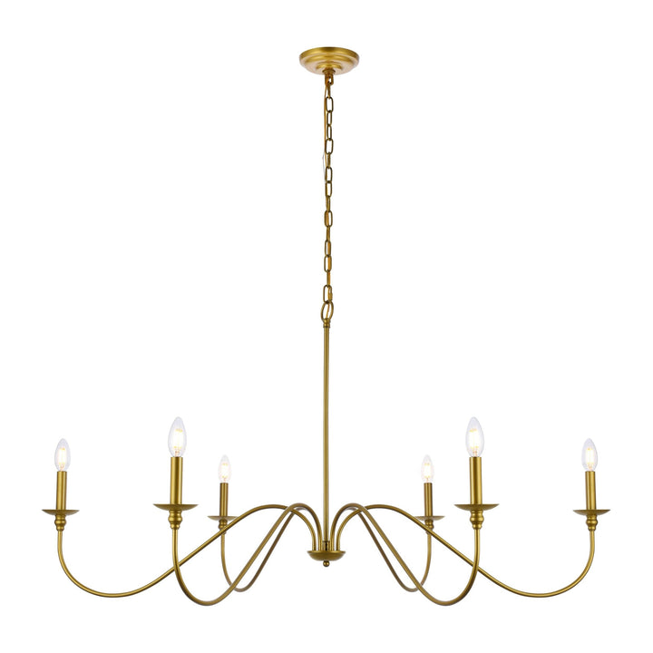 Rohan Chandelier in Brass by Living District
